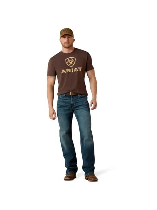 Ariat M4 мужские джинсы прямого кроя Low Rise Stretch Legacy Boot Cut — изображение 3 из 6, синий
