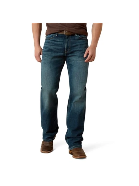 Ariat M4 мужские джинсы прямого кроя Low Rise Stretch Legacy Boot Cut — синий