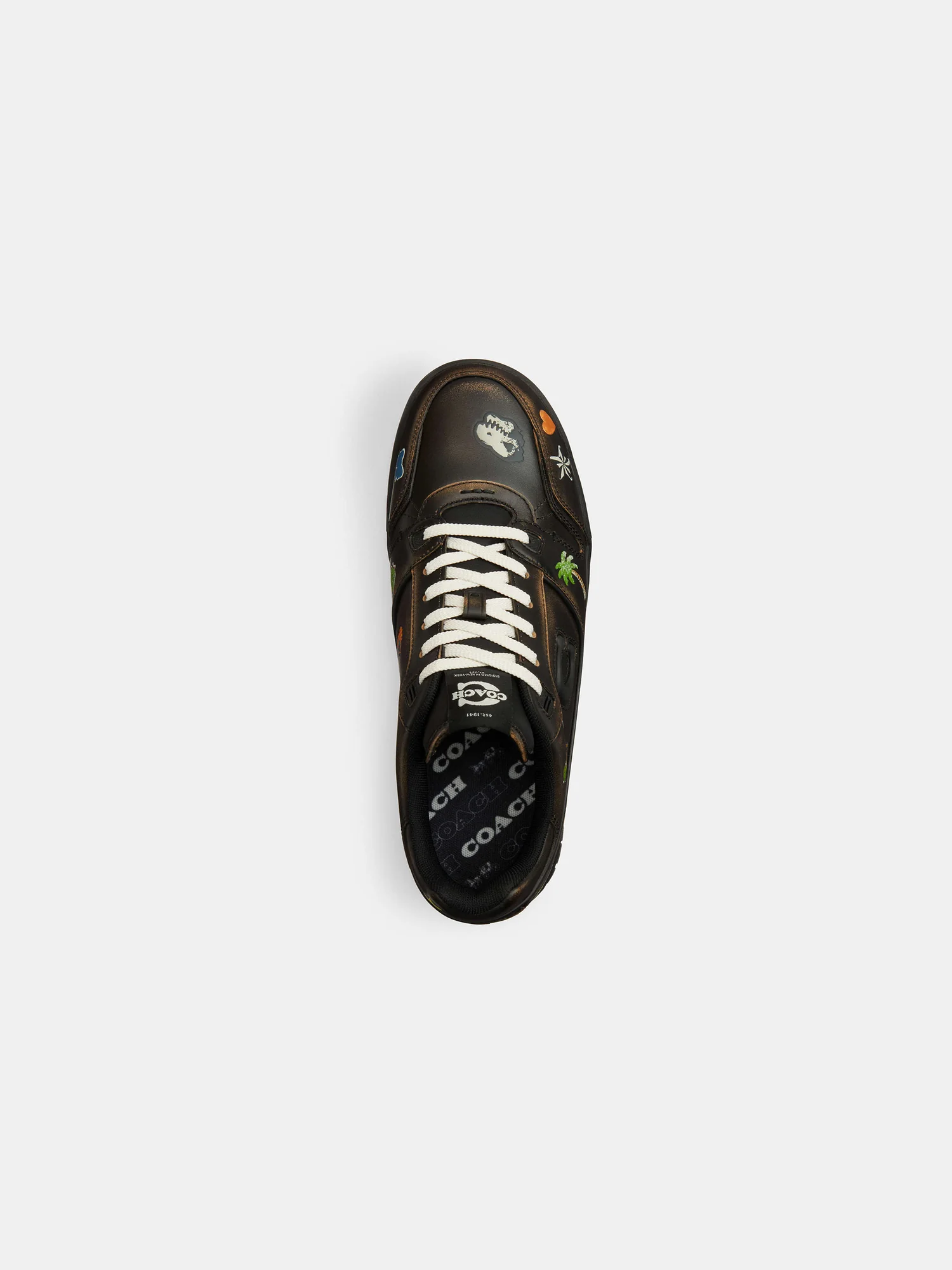 Кроссовки Coach Rexy Soho с принтом-стикерами — 4