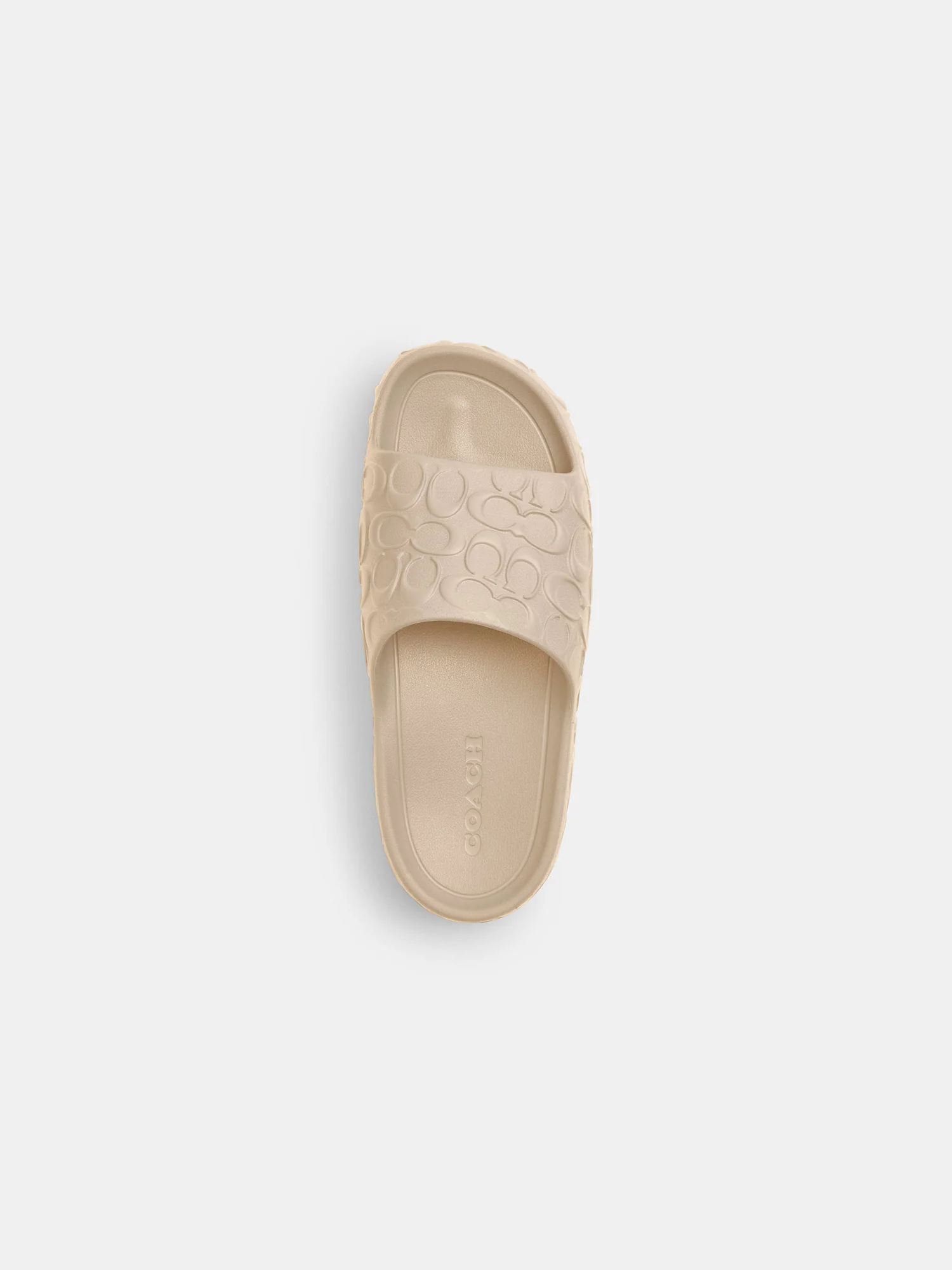 Шлёпанцы Coach Bay Slide молочные — 16