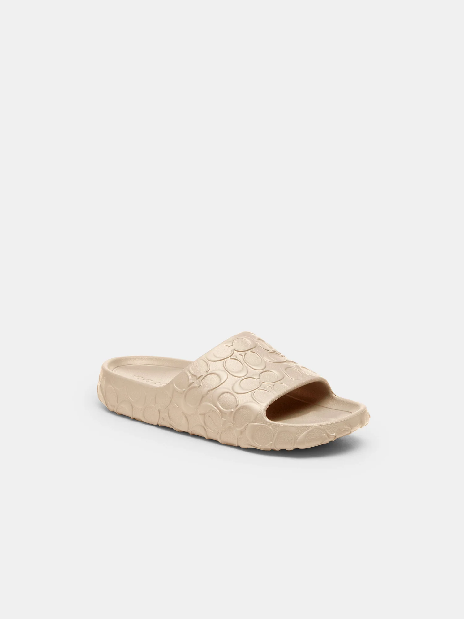 Шлёпанцы Coach Bay Slide молочные — 9