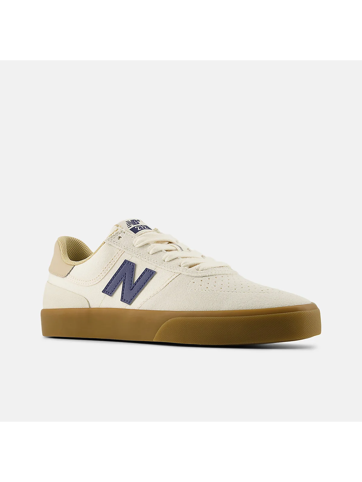 Чёрные кроссовки New Balance Numeric 272, вид снизу-сбоку, парная обувь.