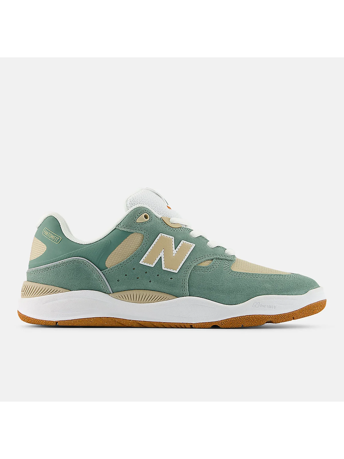Скейтовые кроссовки New Balance Numeric 1010 льняные с чёрным, вид сбоку