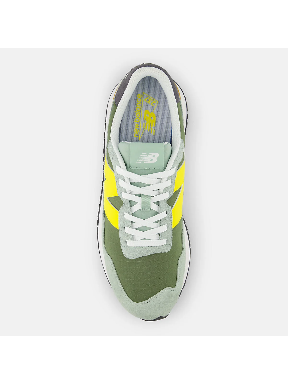 Кроссовки New Balance 237 в стиле 70-х зеленые — 4