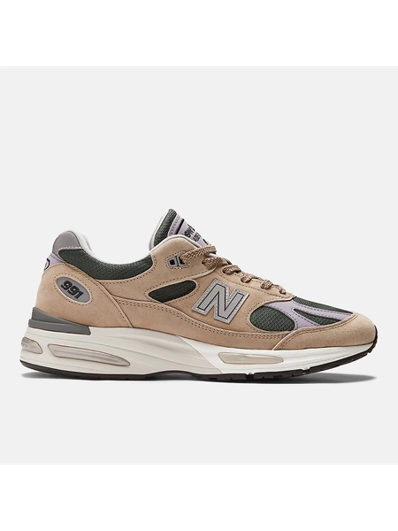 Кроссовки New Balance Made in UK 991v2 бежевые — бежевый