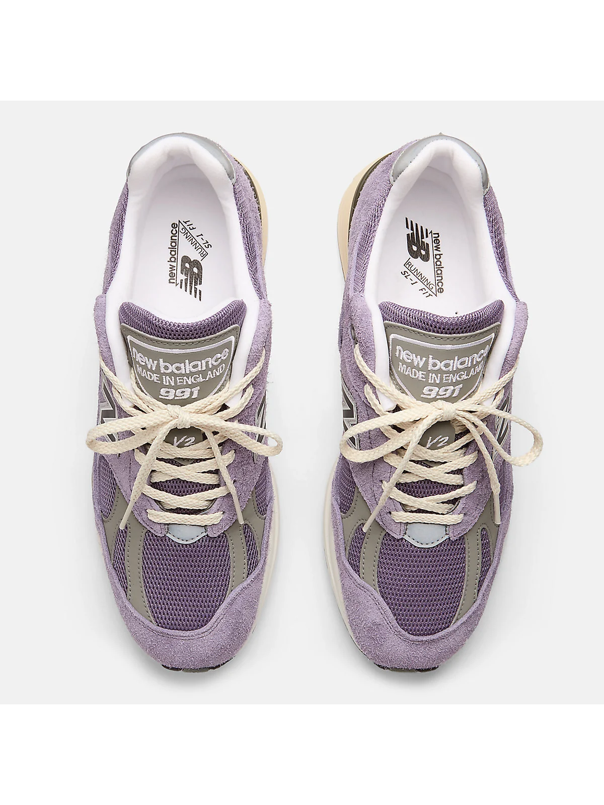 Кроссовки New Balance Made in UK 991v2 фиолетовые — 4