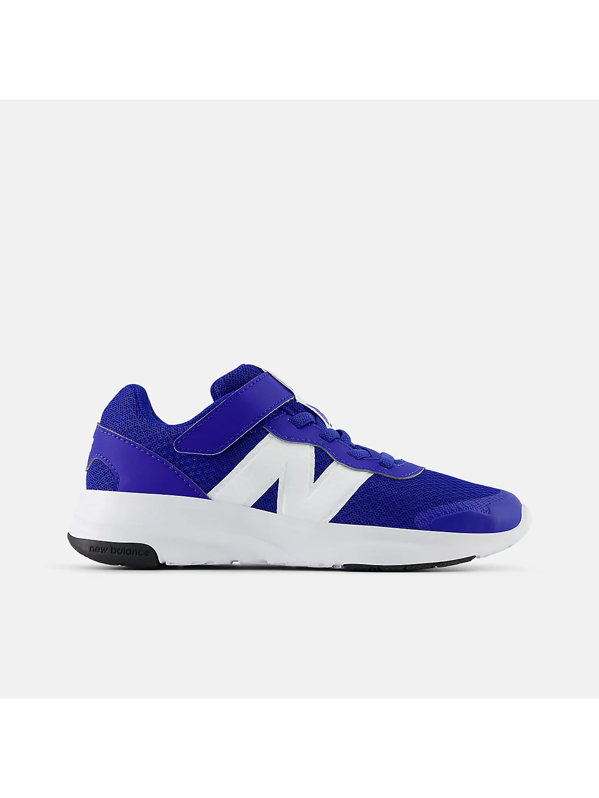 Чёрные детские кроссовки New Balance 578 с белым логотипом и липучкой
