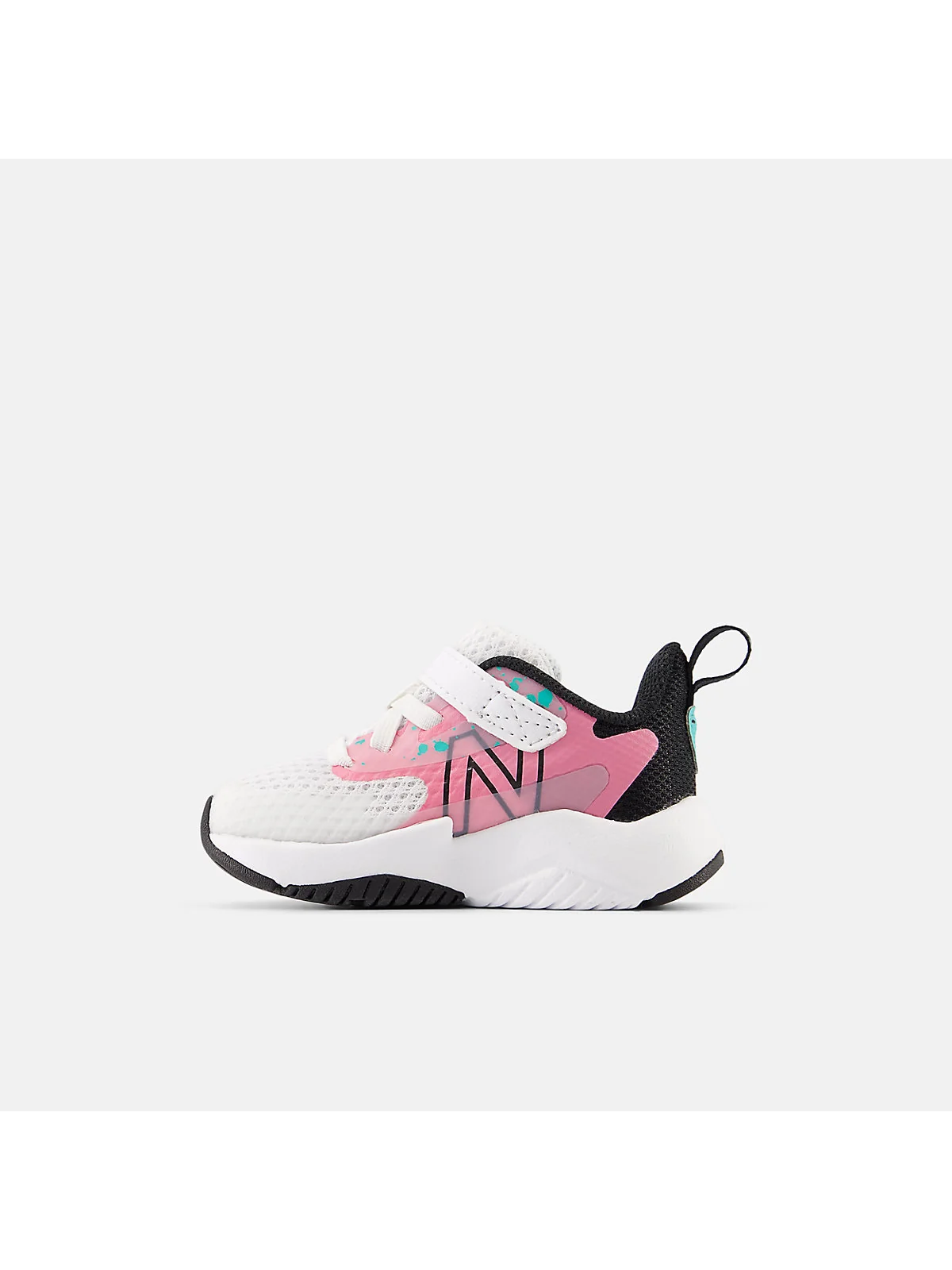 Детские кроссовки New Balance Rave Run v2 синие, боковой профиль.