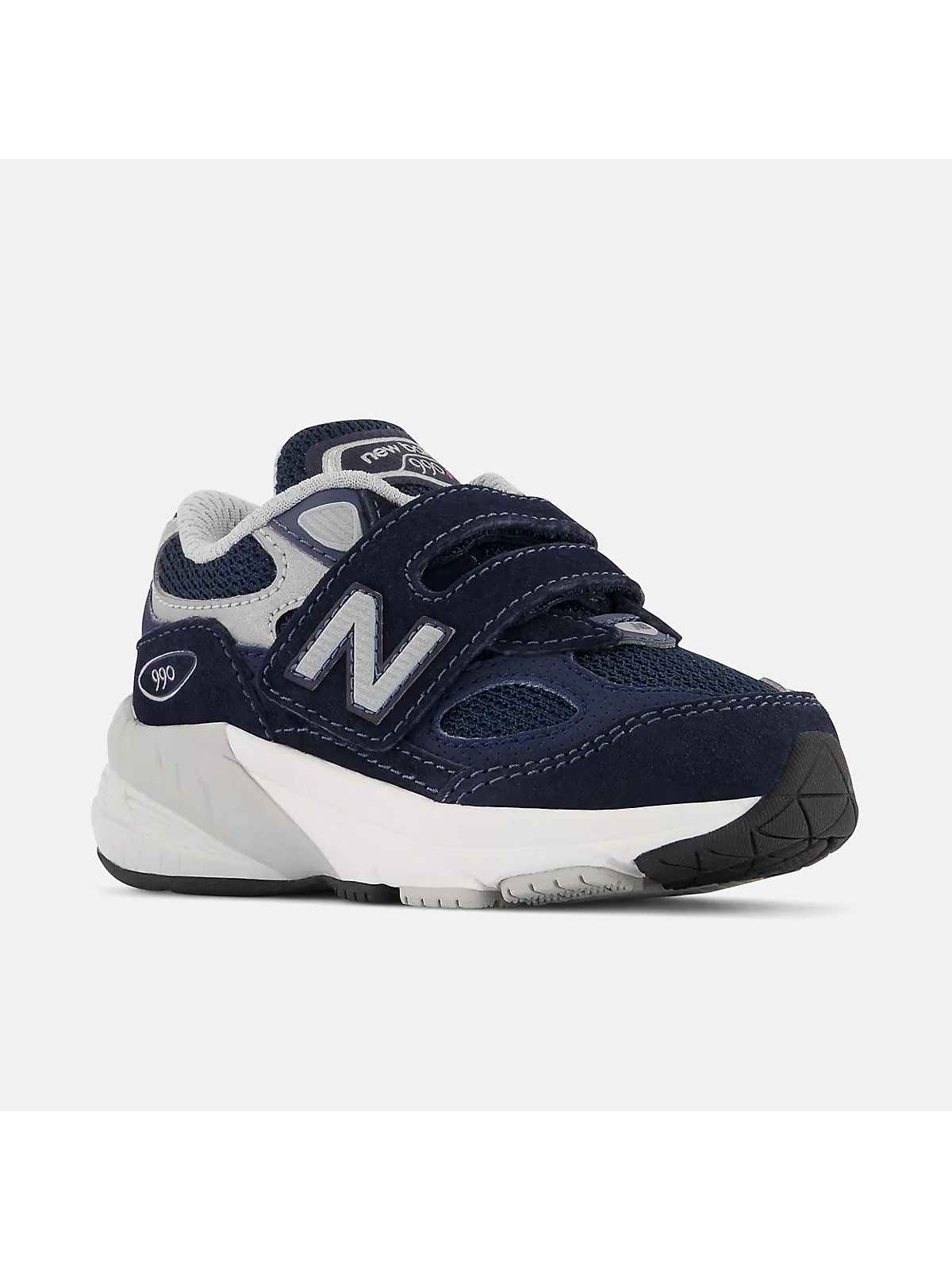 Детские кроссовки New Balance FuelCell 990v6 тёмно-синие, вид сбоку