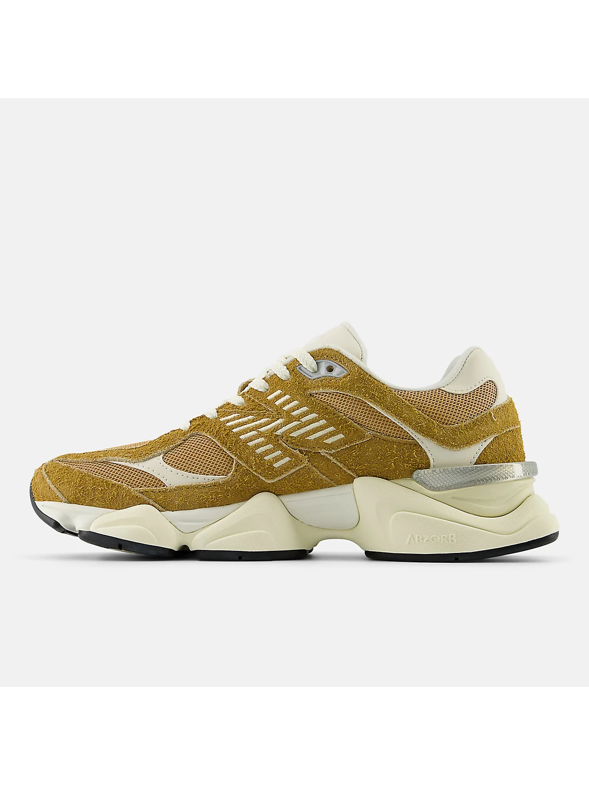 Подошва кроссовок New Balance 9060 с тёмной вставкой и капсульной формой.