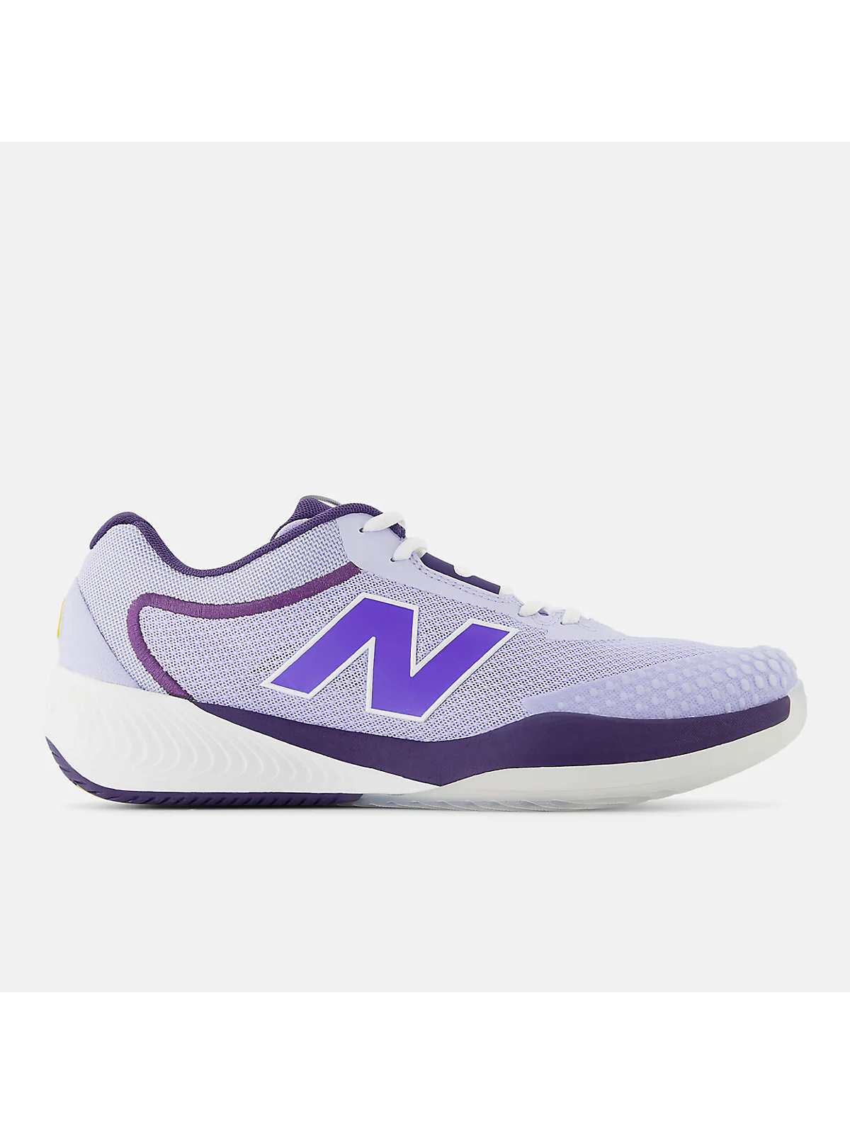 Кроссовки New Balance FuelCell 996v6 сине-фиолетовые с тёмной пяткой, вид сбоку