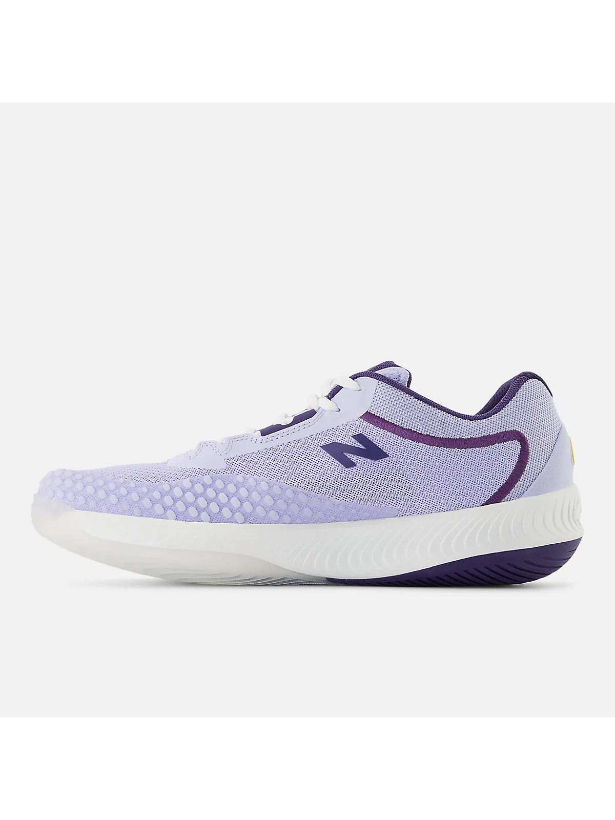 Кроссовки New Balance FuelCell 996v6 сине-фиолетовые, фактура сетки крупным планом