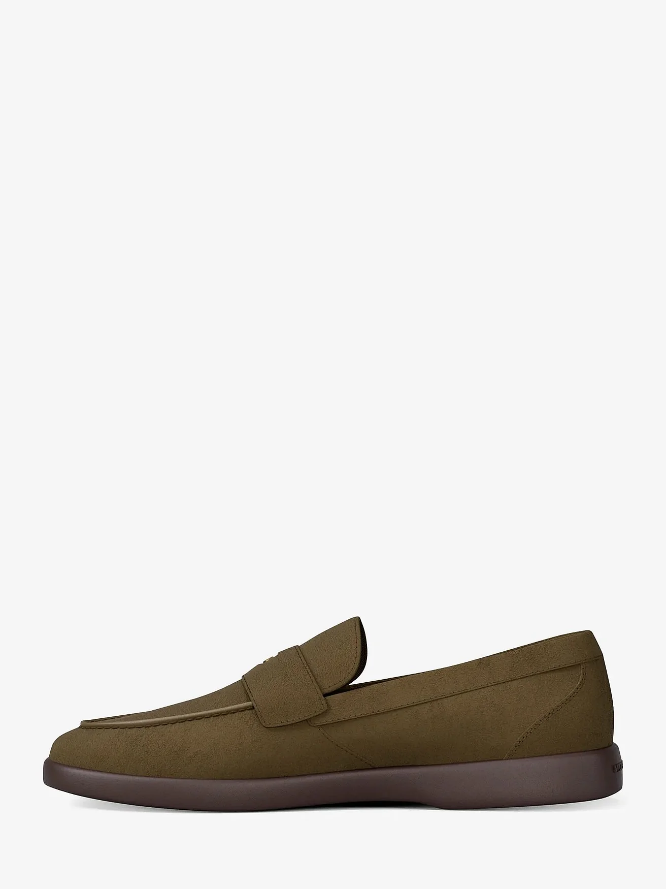 Michael Kors Wesley — зеленые замшевые лоферы-пенни — 3