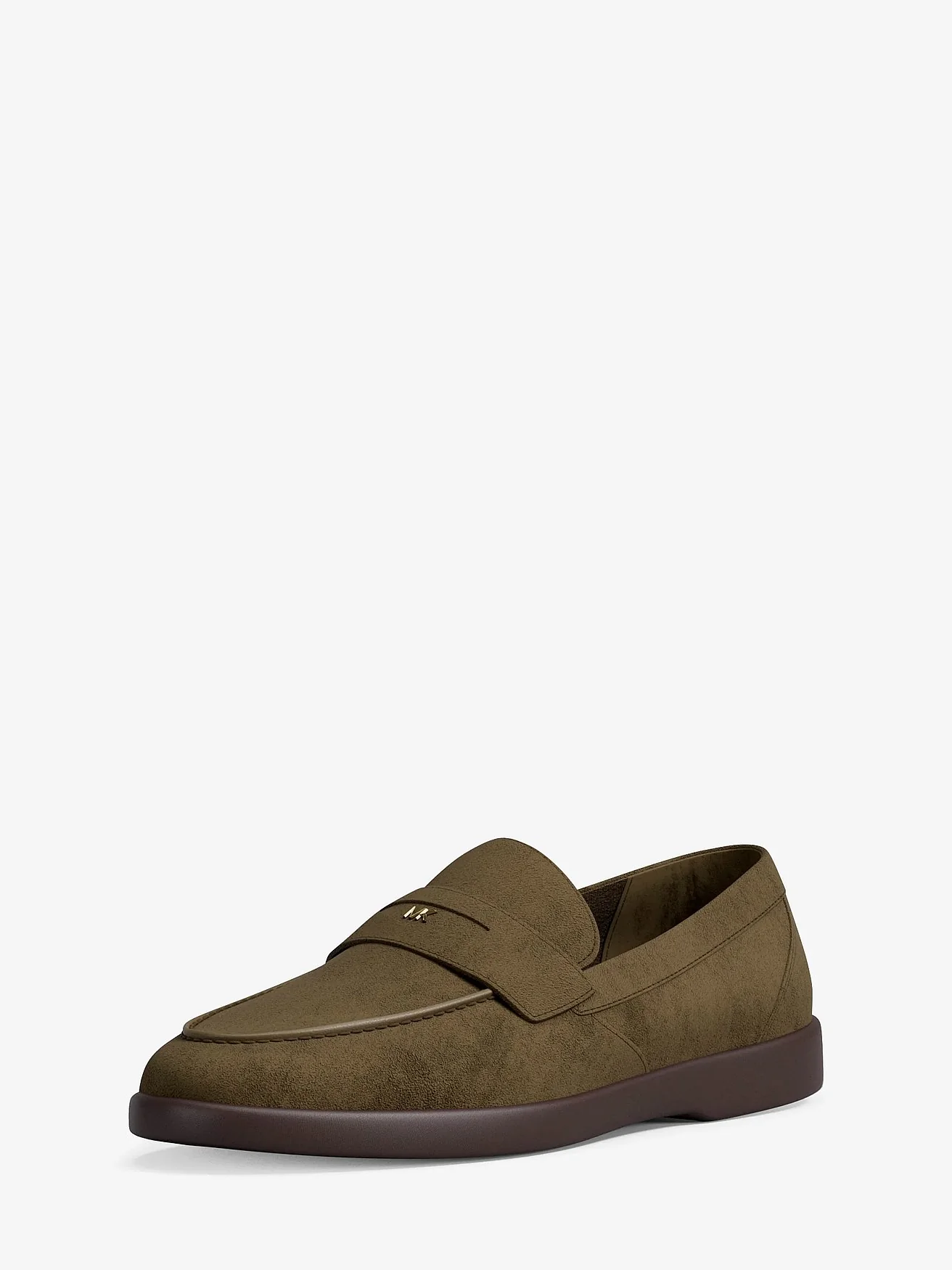 Michael Kors Wesley — зеленые замшевые лоферы-пенни — 7