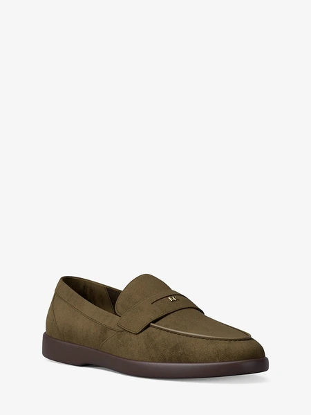 Michael Kors Wesley — зеленые замшевые лоферы-пенни
