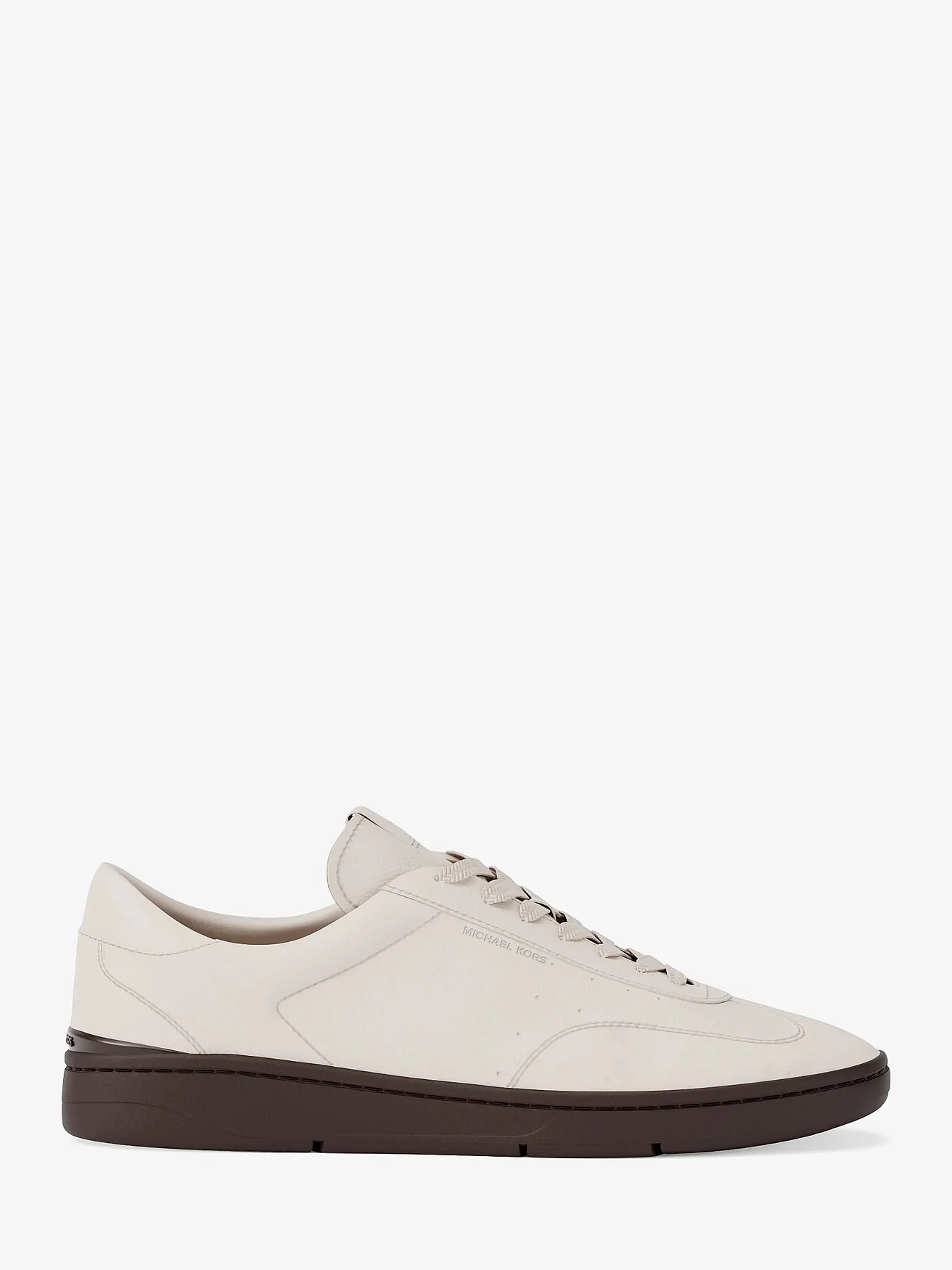 Michael Kors Wilton — бежевые кроссовки из кожи и замши — 2