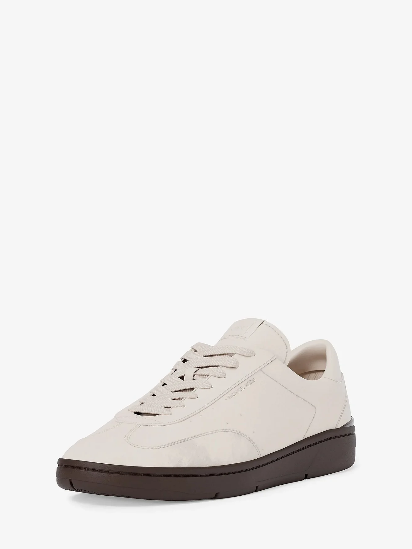 Michael Kors Wilton — бежевые кроссовки из кожи и замши — 7