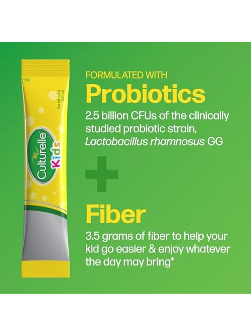 Пробиотик с клетчаткой Culturelle Kids, 24 пакетика — 3