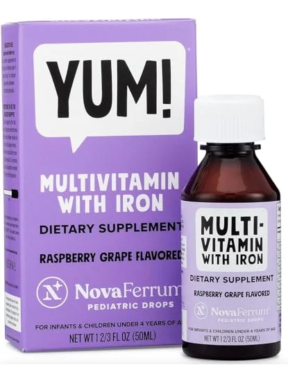 NovaFerrum Yum, мультивитамины с железом для детей, 50 порций — 1