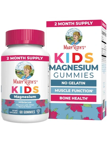 MaryRuth's Kids — жевательные пастилки с магнием для детей, 60 шт