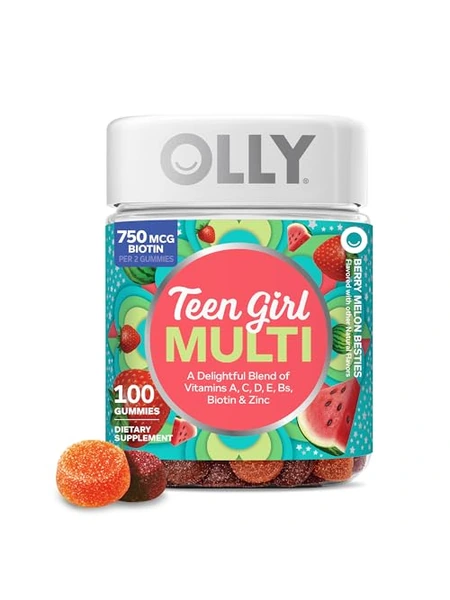Мультивитамины OLLY Teen Girl Multi жевательные, 100 штук