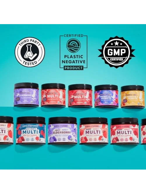 Llama Naturals детские мультивитамины, 90 пастилок (клубника) — 5
