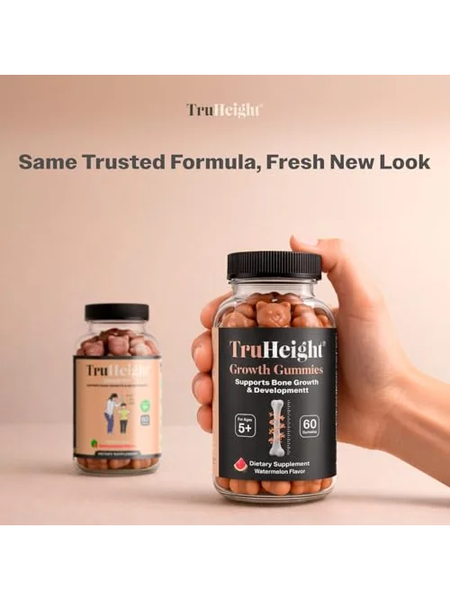 TruHeight Growth Gummies — жевательные витамины для роста детей, вкус арбуз, 60 шт — 3