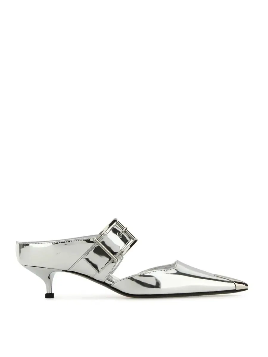 Alexander McQueen Punk 40 мм зеркальные мюли