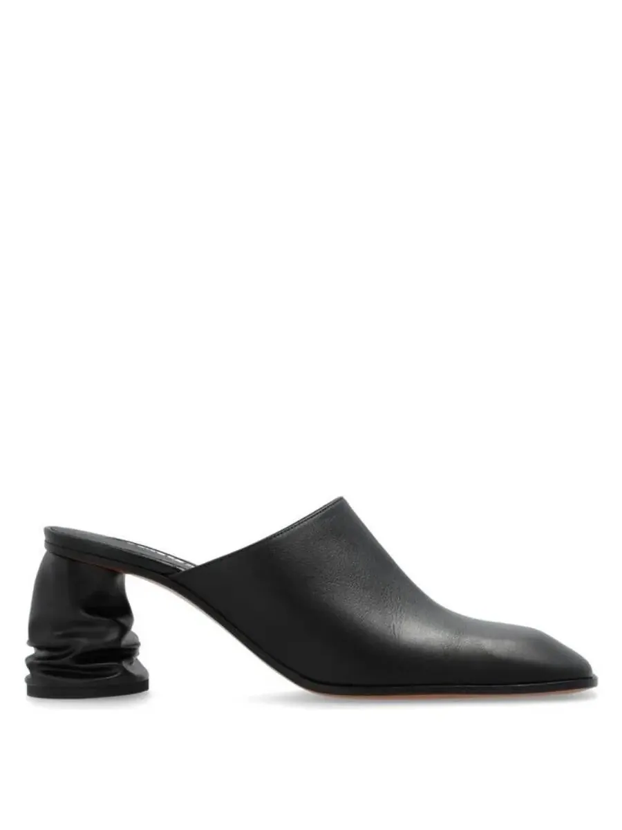 Женские черные мюли Alexander McQueen Crush