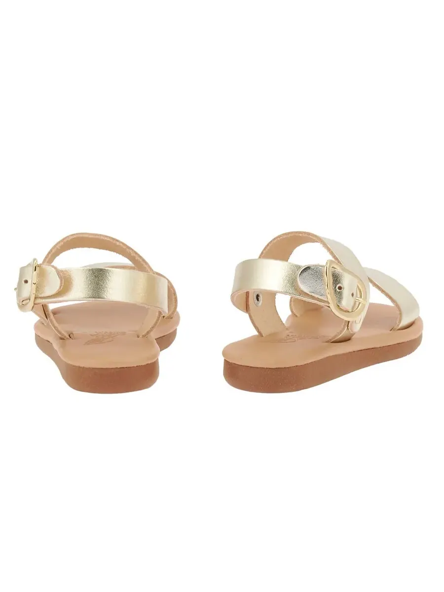 Древнегреческие сандалии Ancient Greek Sandals для девочек Calamos из мягкой кожи — изображение 3 из 3, серый