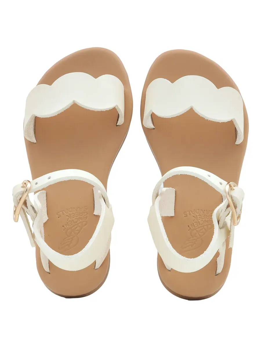 Древнегреческие сандалии для девушек Lil Ostrako мягкие сандалии Ancient Greek Sandals — изображение 4 из 4, белый