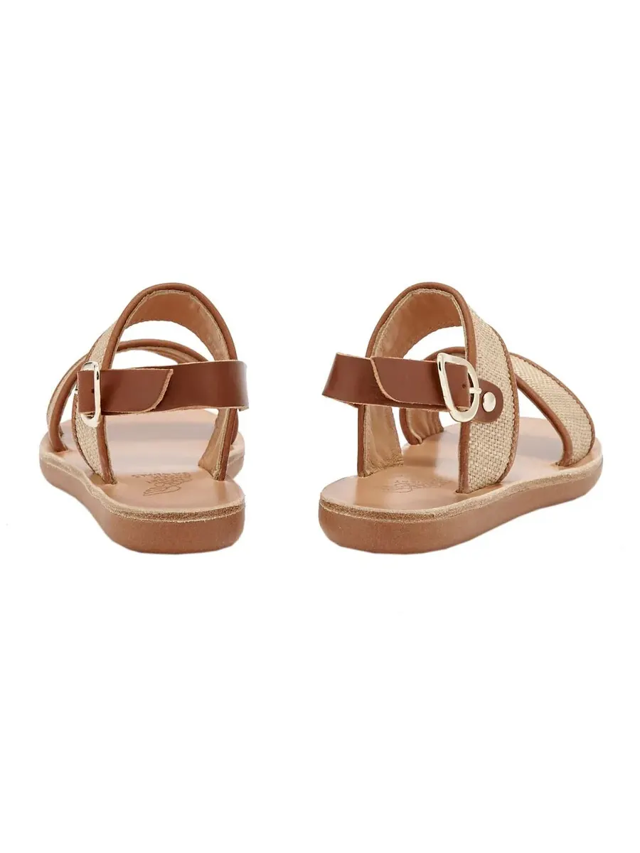 Детские сандалии Ancient Greek Sandals Clio Rafia для девочек — изображение 3 из 3, белый