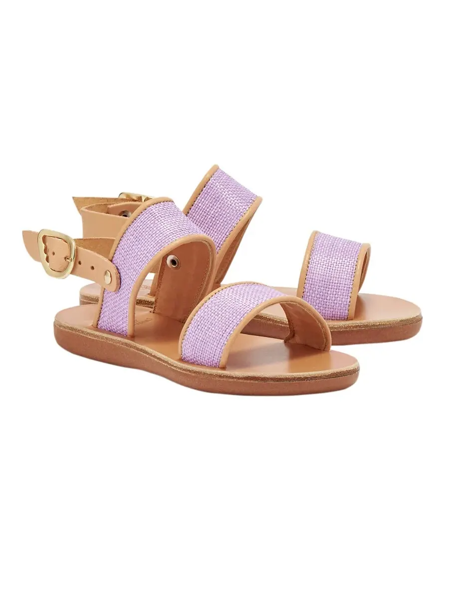 Детские сандалии Ancient Greek Sandals Clio Rafia для девочек — изображение 2 из 3, фиолетовый