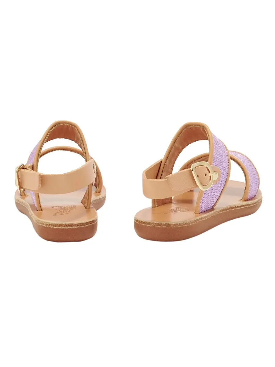 Детские сандалии Ancient Greek Sandals Clio Rafia для девочек — изображение 3 из 3, фиолетовый