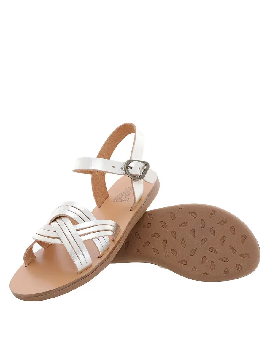 Детские сандалии Ancient Greek Sandals Little Electra мягкие сандалии — изображение 2 из 4, платина