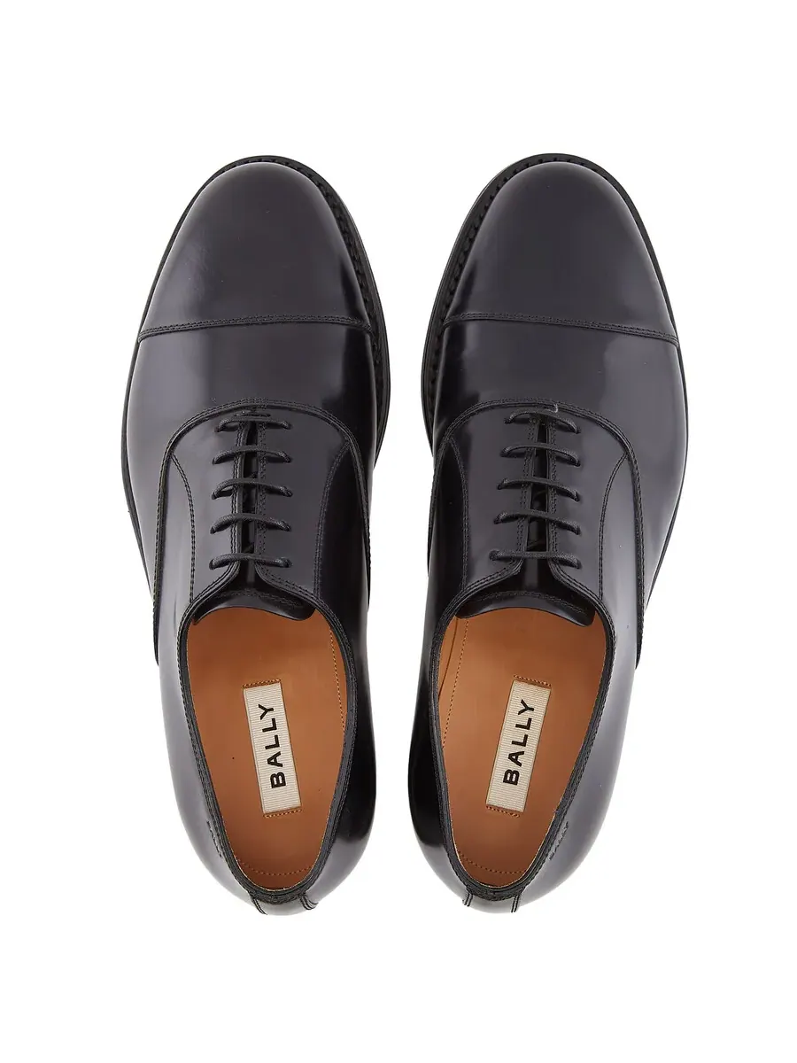 Оксфорды Bally из черной кожи — изображение 3 из 4, черный