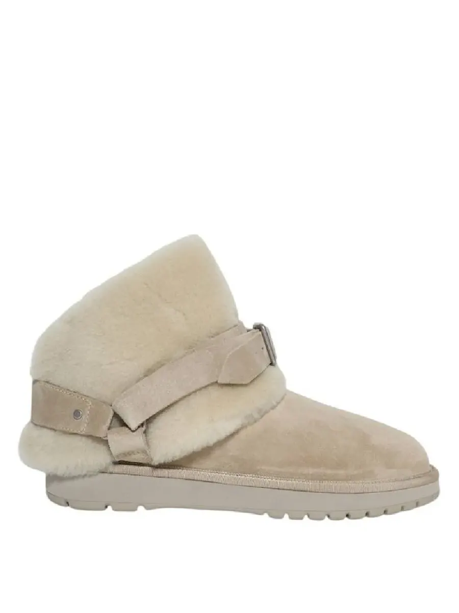 Вельветовые и меховые ботинки Burberry Chubby