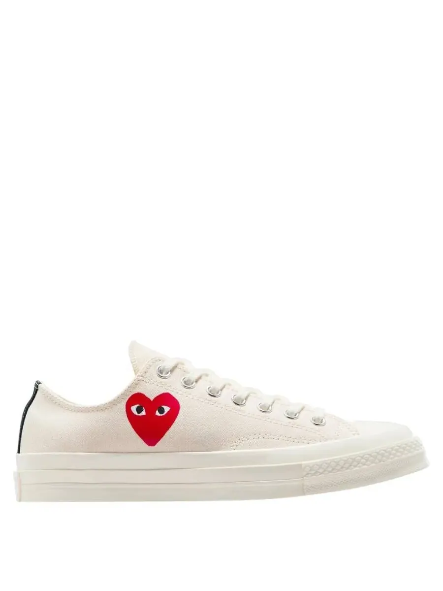 Кроссовки Comme Des Garcons Play X Converse Heart — бежевый