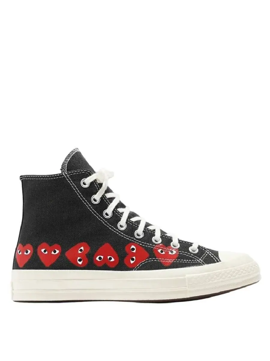Кроссовки Comme Des Garcons Play X Converse с несколькими сердечками