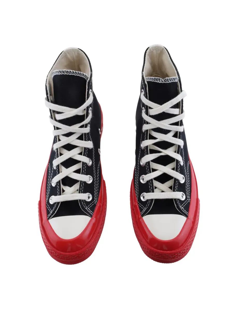 Кроссовки на высокой подошве Comme Des Garcons X Cdg Play Converse — изображение 3 из 4, черный