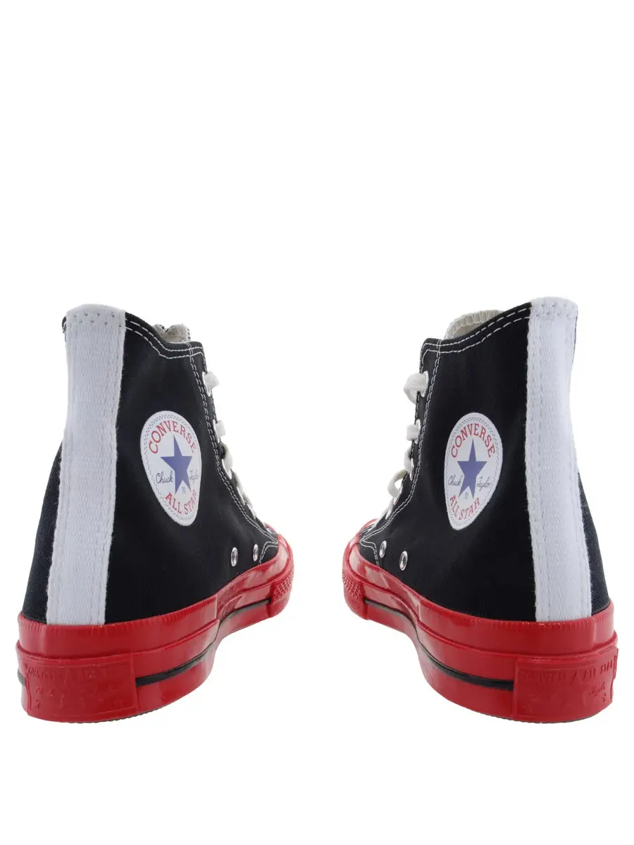 Кроссовки на высокой подошве Comme Des Garcons X Cdg Play Converse — изображение 4 из 4, черный