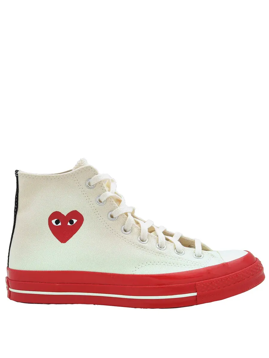 Кроссовки на высокой подошве Comme Des Garcons X Cdg Play Converse