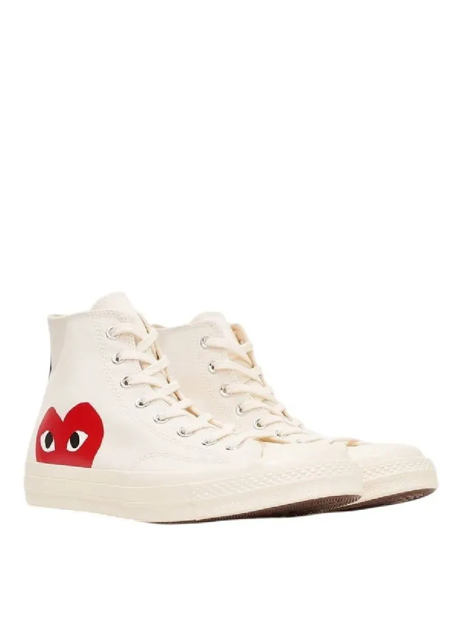 Кроссовки Comme Des Garcons X Converse Chuck High-Top — изображение 2 из 3, бежевый