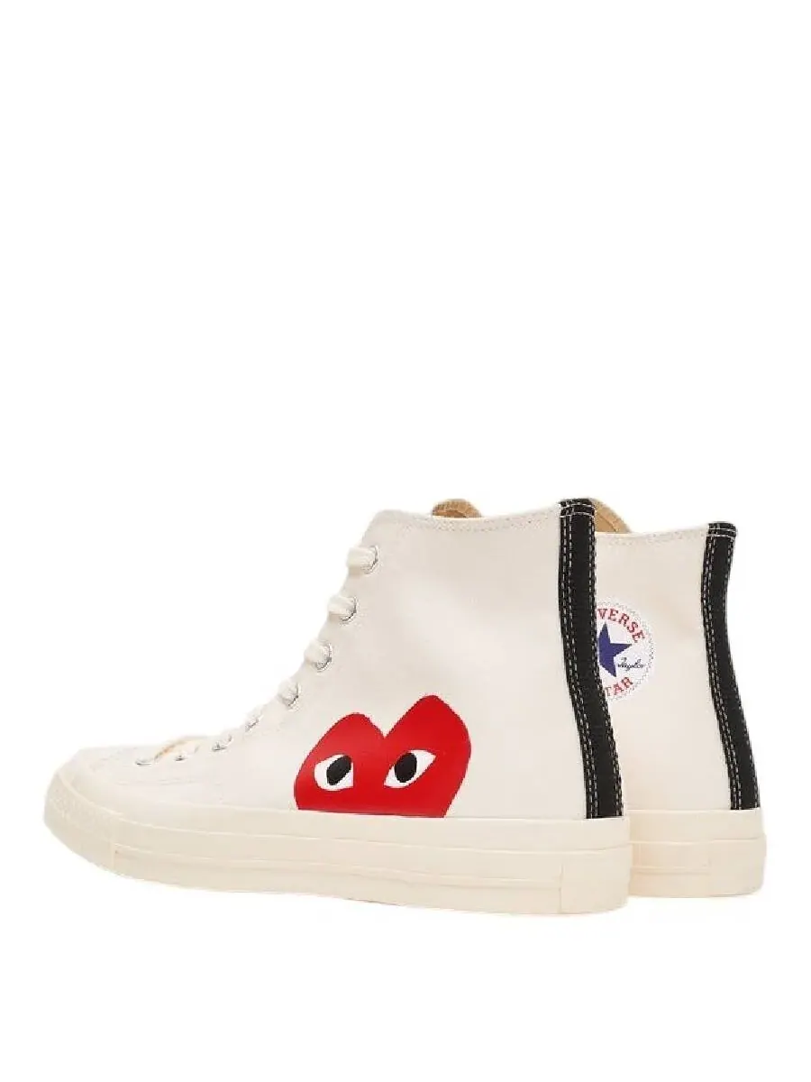 Кроссовки Comme Des Garcons X Converse Chuck High-Top — изображение 3 из 3, бежевый