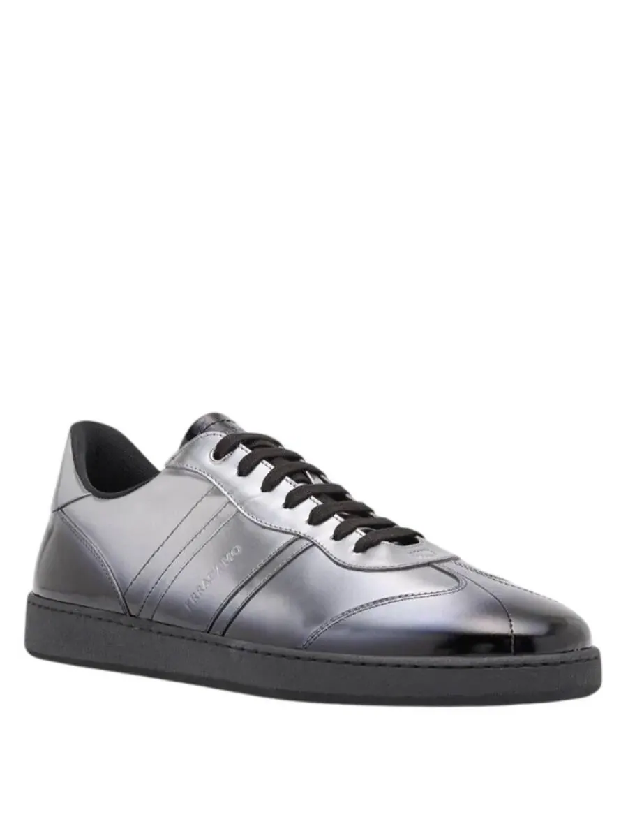 Кроссовки Ferragamo Achille низкие — изображение 2 из 3, светлый серый