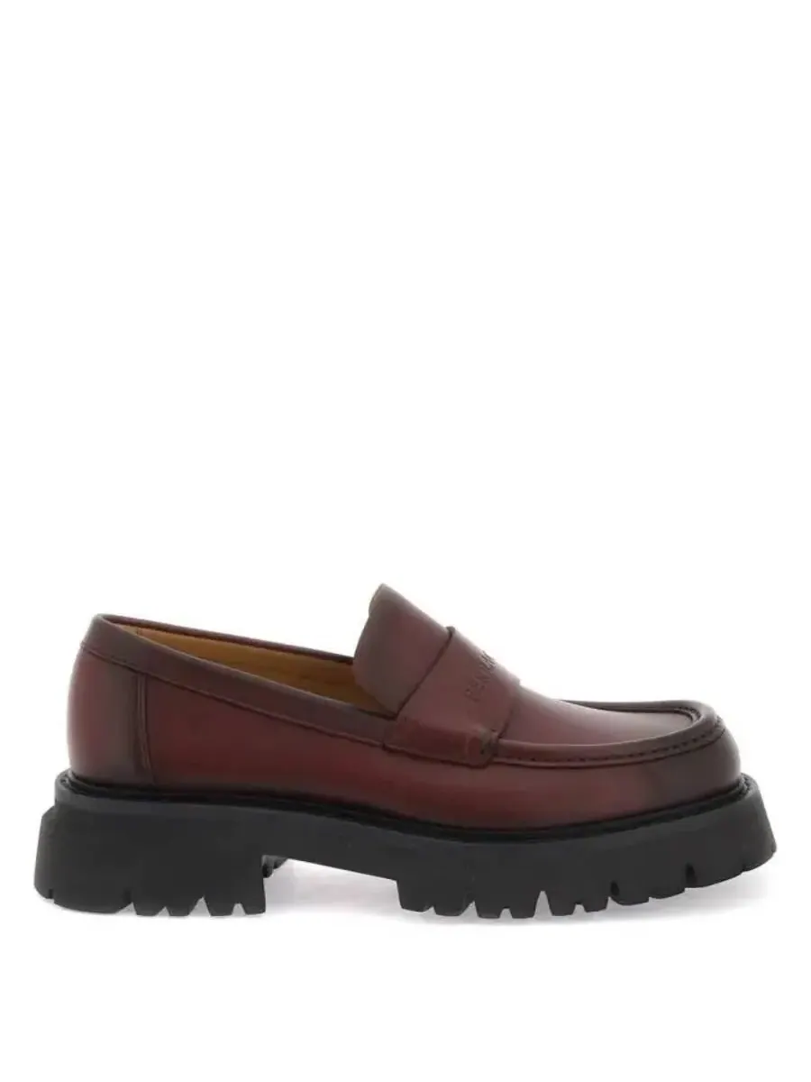Лоферы Ferragamo с массивной подошвой