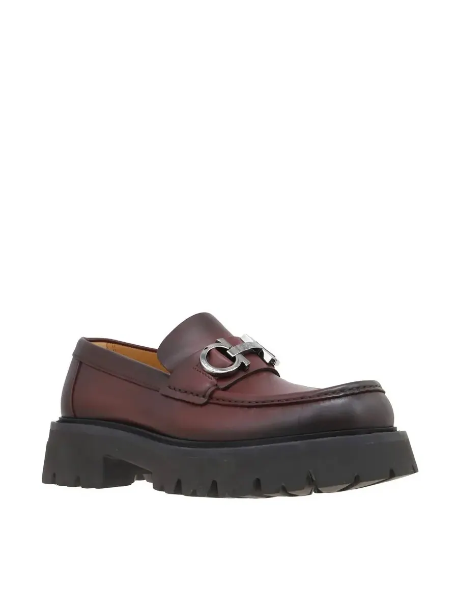 Мокасины Ferragamo Chunky с орнаментом Gancini — изображение 2 из 4, фиолетовый