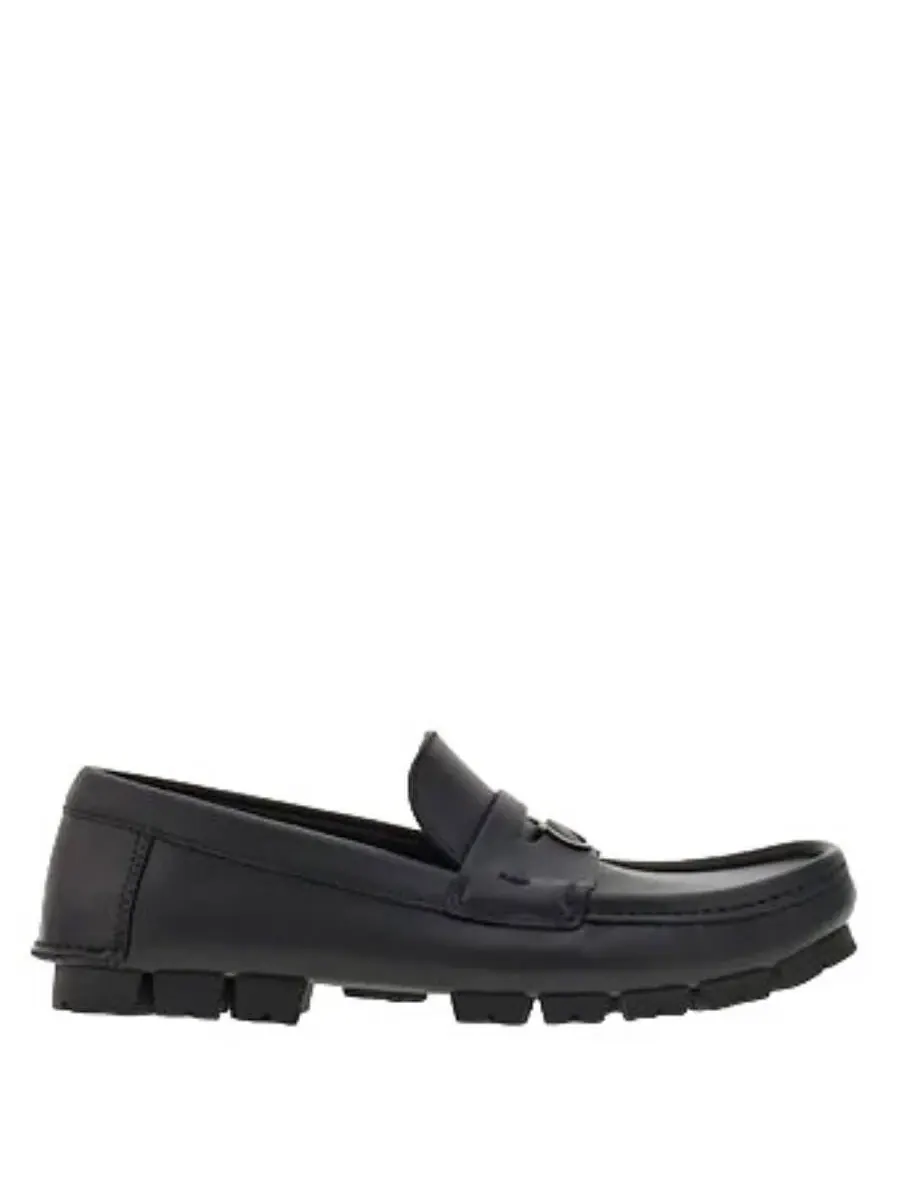 Лоферы Ferragamo Driver с украшением Gancini