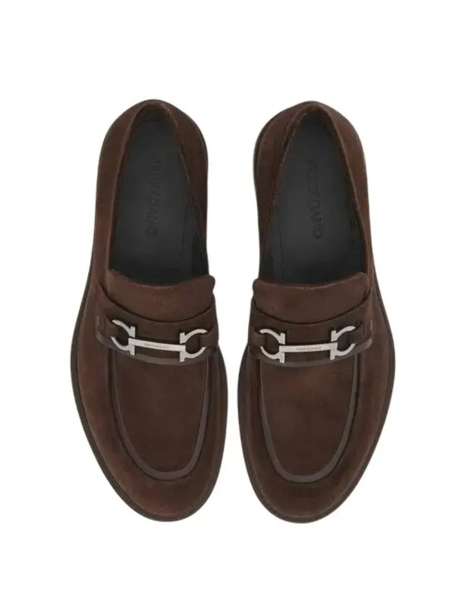 Ferragamo Fiorello Gancini Мокасины с орнаментом — изображение 2 из 2, коричневый