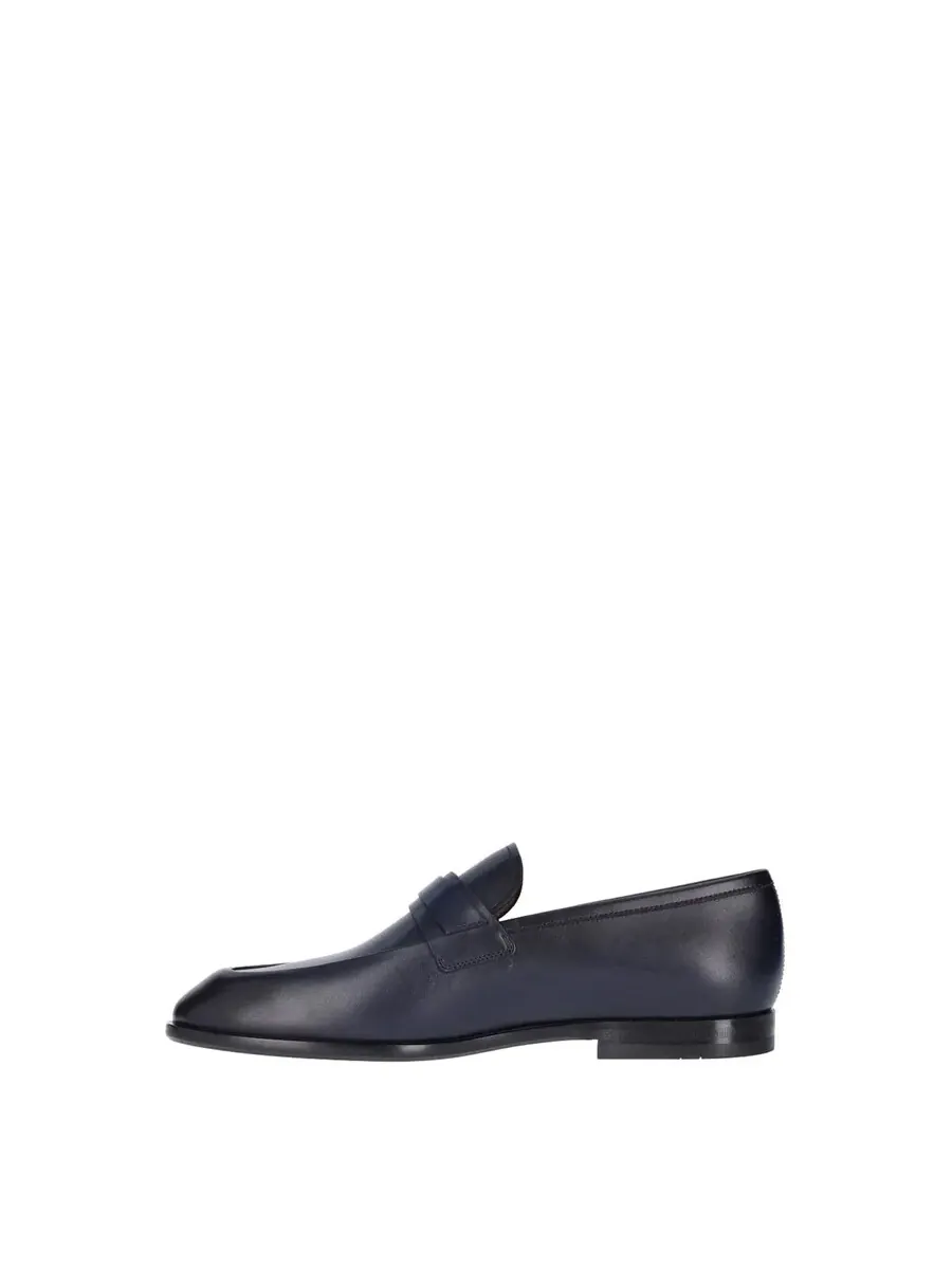 Кожаные лоферы Ferragamo с пряжкой Gancini — изображение 2 из 3, синий